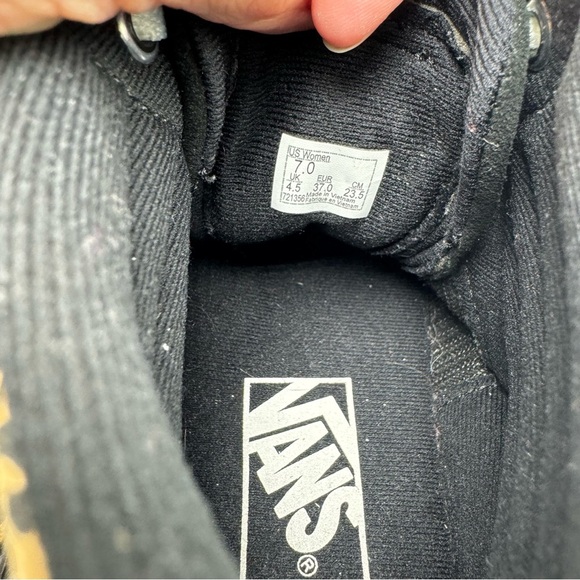 Vans Sk8 Hi Tapered Sneaker Leopard Print High Top Skate Shoe Size 7 - Picture 8 of 10